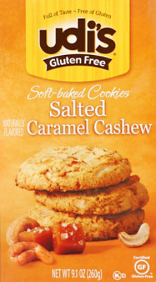 Udis Cookies Soft-Baked Salted Caramel Cashew - 9.1 Oz - Image 2