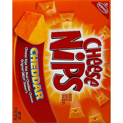Cheese Nips Crackers Baked Snack Cheddar - 11 Oz - Image 3