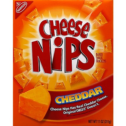 Cheese Nips Crackers Baked Snack Cheddar - 11 Oz - Image 2