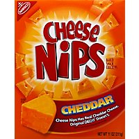 Cheese Nips Crackers Baked Snack Cheddar - 11 Oz - Image 2