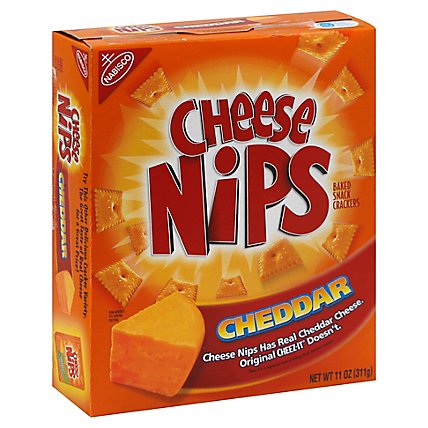 Cheese Nips Crackers Baked Snack Cheddar - 11 Oz - Image 1