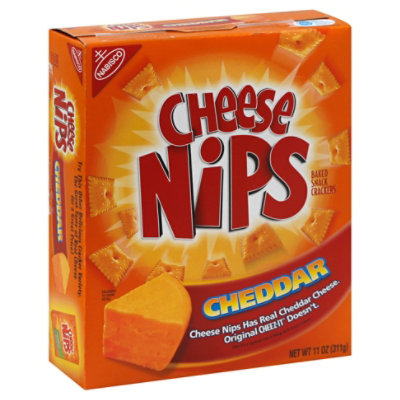Cheese Nips Crackers Baked Snack Cheddar - 11 Oz