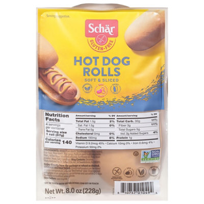 Schar Rolls Hot Dog Gluten Free 4 Count - 8 Oz - Image 3