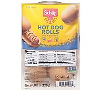 Schar Rolls Hot Dog Gluten Free 4 Count - 8 Oz