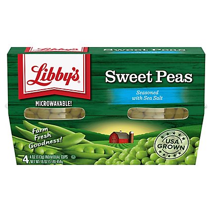 Libbys Microwavable Peas Sweet Lightly Seasoned With Sea Salt - 4-4 Oz - Image 3