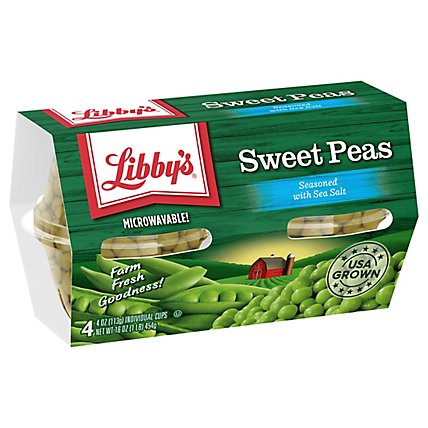 Libbys Microwavable Peas Sweet Lightly Seasoned With Sea Salt - 4-4 Oz - Image 2