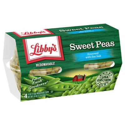 Libbys Microwavable Peas Sweet Lightly Seasoned With Sea Salt - 4-4 Oz - Image 2