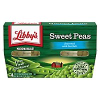 Libbys Microwavable Peas Sweet Lightly Seasoned With Sea Salt - 4-4 Oz - Image 1