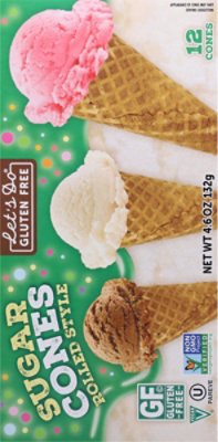 Lets Do Sugar Cones Gluten Free 12 Count - 4.6 Oz - Image 6