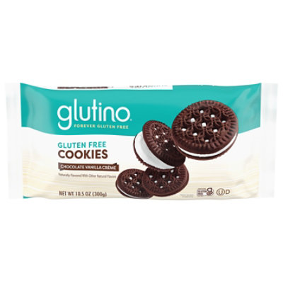 Glutino Vanilla Creme Chocolate Cookies - 10.5 Oz