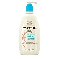 Aveeno Baby Wash & Shampoo Lightly Scented Tear Free - 18 Fl. Oz. - Image 2