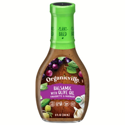 Organicville Vinaigrette Organic Olive Oil & Balsamic - 8 Fl. Oz.