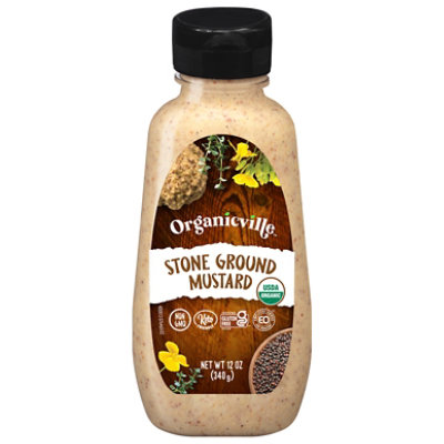 Organicville Organic Mustard Stone Ground Gluten Free - 12 Oz - Image 2