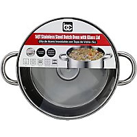 Bene Casa Stainless Steel 5 Quart Dutch Oven With Glass Lid - Each - Image 2