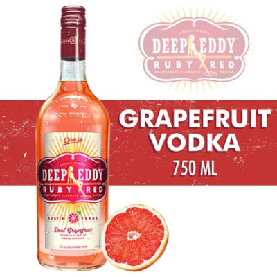 Deep Eddy Vodka Ruby Red Grapefruit Flavored 70 Proof - 750 Ml