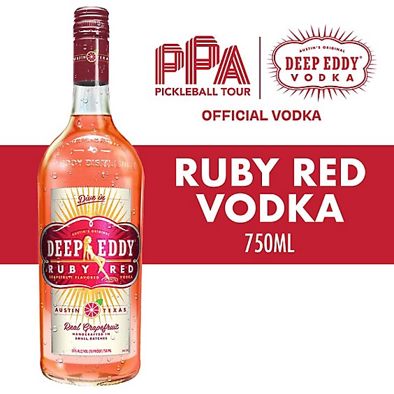 Deep Eddy Vodka Ruby Red Grapefruit Flavored 70 Proof - 750 Ml