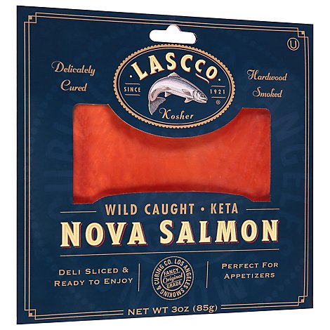 LASCCO Salmon Nova Wild Caught - 3 Oz