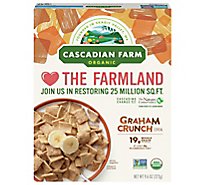 Cascadian Farm Organic Cereal Graham Crunch - 9.6 Oz