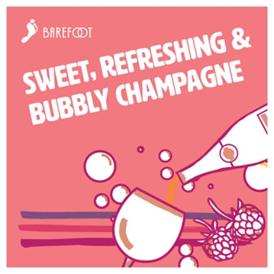 Barefoot Bubbly Pink Moscato Champagne Sparkling Wine -4-187 Ml - Image 4