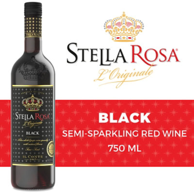 Stella Rosa Black Semi Sweet Red Wine - 750 Ml - Image 1