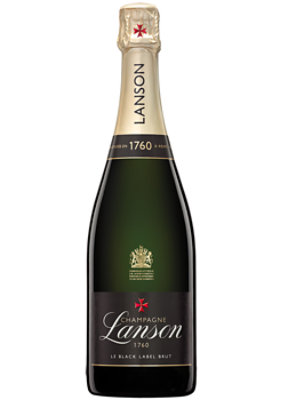 Champagne Lanson Brut Le Black Label French Wine - 750 Ml - Image 1