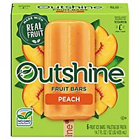 Outshine Fruit Ice Bars Peach 6 Count - 14.7 Fl. Oz. - Image 3