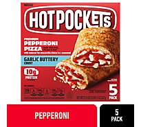 Hot Pockets Pepperoni Pizza Garlic Buttery Crust Frozen Pizza 5 Count - 22.5 Oz