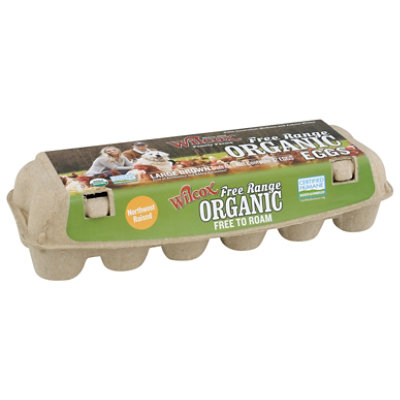 Willamette Egg Farms Eggs Organic Large Brown - 12 Count - Image 1