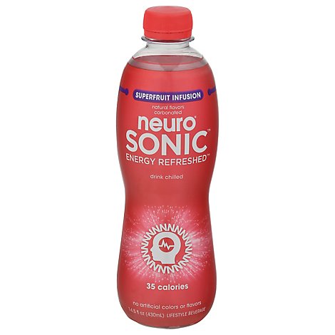 neuro SONIC Lifestyle Beverage Energy Refreshed Super Fruit Infusion - 14.5 Fl. Oz.