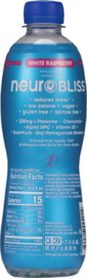 neuro BLISS Lifestyle Beverage Reduce Stress White Raspberry - 14.5 Fl. Oz. - Image 6