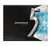 5 Gum Wintermint Ascent Sugarfree Gum Single Pack
