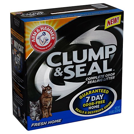 ARM & HAMMER Cat Litter Clump & Seal Odor Sealing Fresh Home Box - 14 Lb