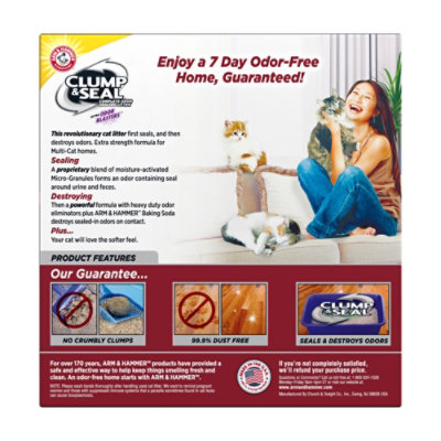 ARM & HAMMER Clump & Seal Multi Cat Litter - 14 Lb - Image 5