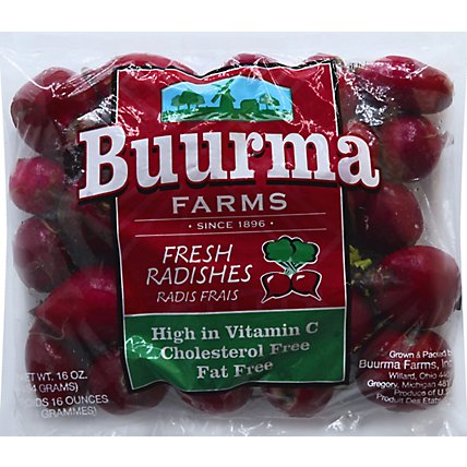 Buurma Farms Radishes Red Prepacked - 1 Lb - Image 2