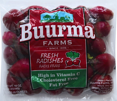 Buurma Farms Radishes Red Prepacked - 1 Lb - Image 2