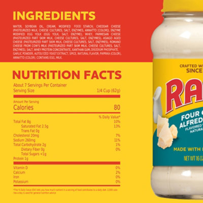 RAGU Cheese Creations Pasta Sauce Four Cheese Jar - 16 Oz - Image 4