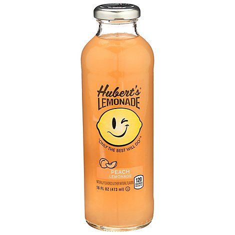 Huberts Lemonade Peach - 16 Fl. Oz.