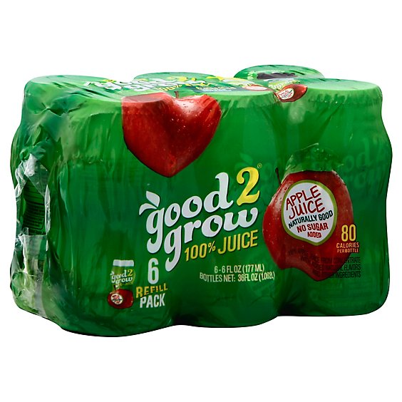 Good 2 Grow Apple 100% Juice Refill - 6-6 Fl. Oz.