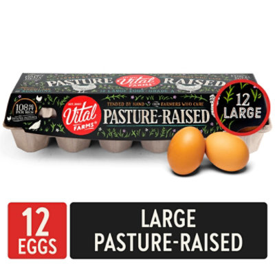 Vital Farms Eggs Large - 12 Count - Image 2