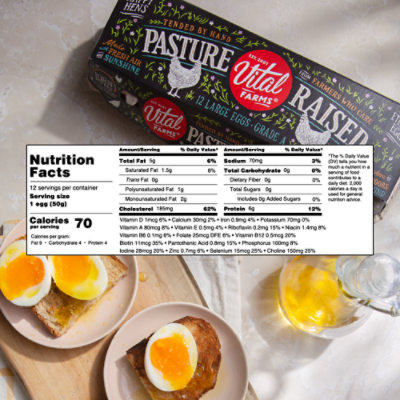 Vital Farms Eggs Large - 12 Count - Image 4