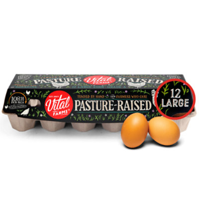 Vital Farms Eggs Large - 12 Count - Image 3