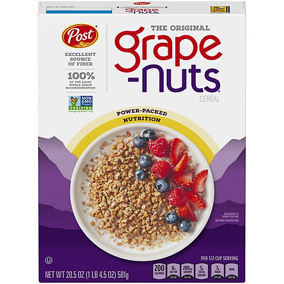 Post Grape-Nuts Original Low Fat Breakfast Cereal - 20.5 Oz