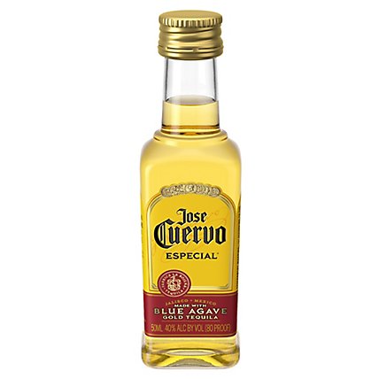Jose Cuervo Tequila Especial Blue Agave Gold 80 Proof - 50 Ml - Image 2