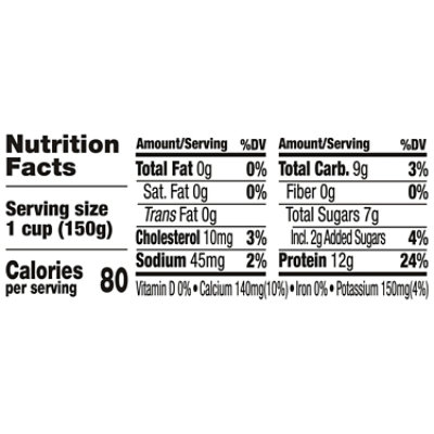 Light + Fit Greek Strawberry Cheesecake Nonfat Gluten Free Yogurt - 5.3 Oz - Image 2