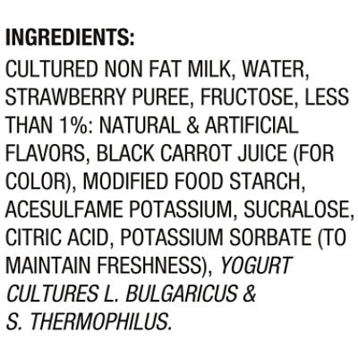 Light + Fit Greek Strawberry Cheesecake Nonfat Gluten Free Yogurt - 5.3 Oz - Image 3