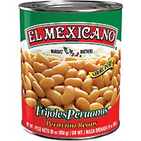 El Mexicano Beans Peruano Whole Can - 30 Oz - Image 1