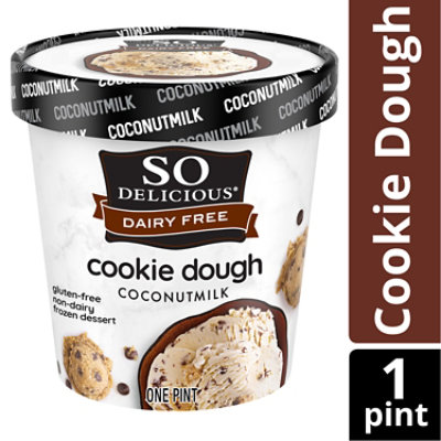 So Delicious Frozen Dessert Dairy Free Coconut Milk Cookie Dough - 1 Pint