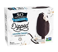 So Delicious Frozen Dessert Dipped Bars Coconutmilk Vanilla Bean - 4-2.3 Fl. Oz.