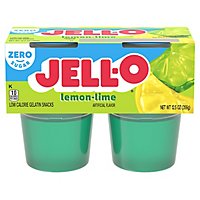 JELL-O Gelatin Snacks Sugar Free Lemon Lime 4 Count - 12.5 Oz - Image 3