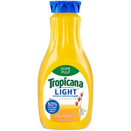 Tropicana Trop50 Orange Juice Homestyle Some Pulp Chilled - 52 Fl. Oz. - Image 1